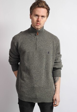 VINTAGE RALPH LAUREN HALF ZIP SWEATSHIRT