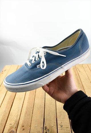 VINTAGE VANS ERA CANVAS BLUE PLIMSOLES UK 13.5