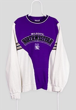 Reworked American Football Sweatshirt Northwestern Wildcats