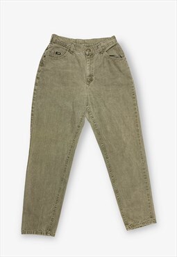 Vintage lee mom jeans khaki green w30 l30 BV17897