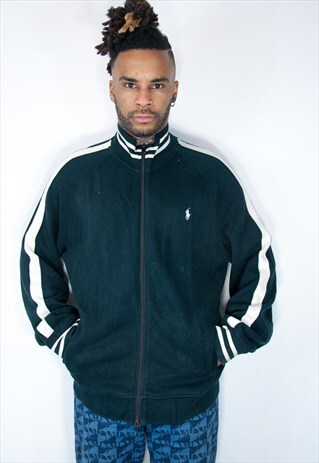 RALPH LAUREN COTTON SWEATSHIRT BLUE