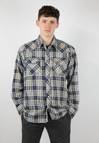VINTAGE FLANNEL CHECK SHIRT