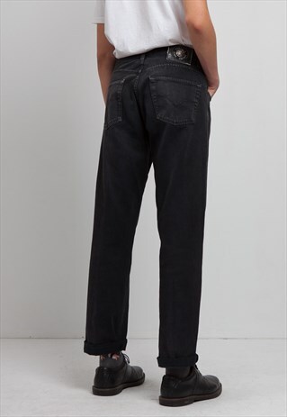 VINTAGE BLACK VERSACE DENIM JEANS