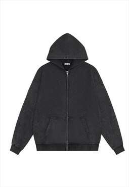 Embellished hoodie diamond pullover diamante Goth top black