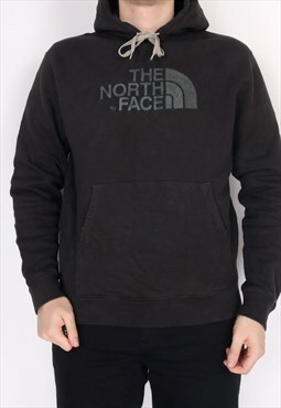 Vintage The North Face - Brown Embroidered Hoodie - Large