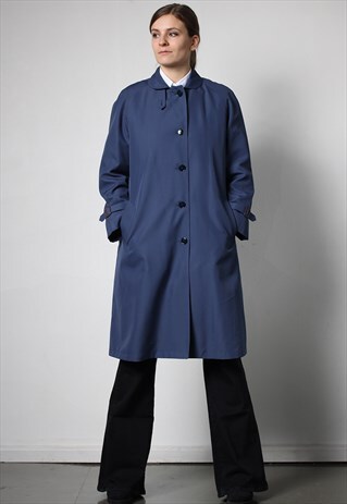 80'S PREMIUM TRENCH RAGLAN COAT WITH REMOVABLE FAUX FUR