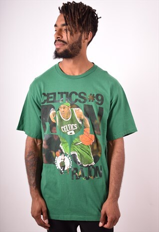MAJESTIC MENS VINTAGE NBA CELTICS 9 T-SHIRT TOP L