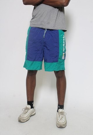 VINTAGE REEBOK LOGO SHORTS BLUE