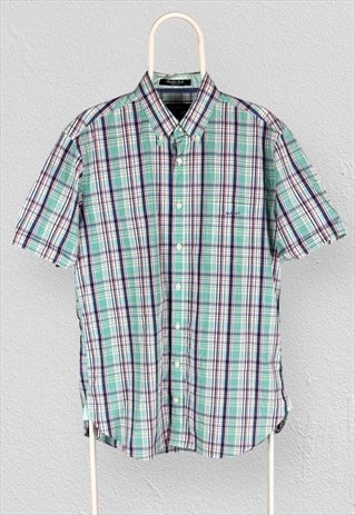 Gant Check Shirt Short Sleeve Casual Fit Mens Large