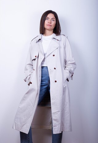 CREAM TRENCH COAT