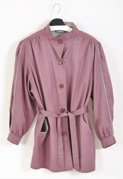 Vintage 80s oversize coat in purple