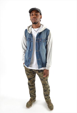 BLUE LEVI'S JERSEY DENIM JACKET DJ2352