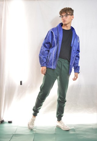 BLUE VINTAGE BOMBER JACKET