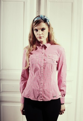 VINTAGE 90'S PINK CHECKED SHIRT