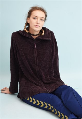 Y2K VELVET GRUNGE KNIT TEEN CARDIGAN TOP