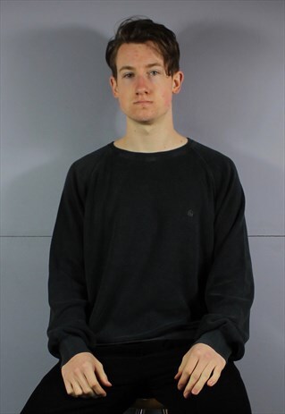 VINTAGE CARHARTT SWEATSHIRT IN NAVY BLUE WITH EMBROIDERED LO