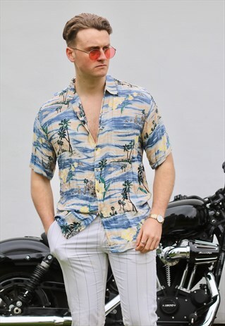 CAMPIA HAWAIIAN ISLAND HAVANA SHIRT