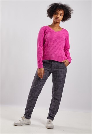 VINTAGE TOMMY HILFIGER V-NECK KNITTED JUMPER