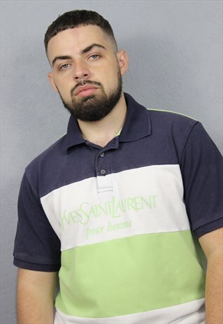 VINTAGE YSL T-SHIRT BIG LOGO 90S