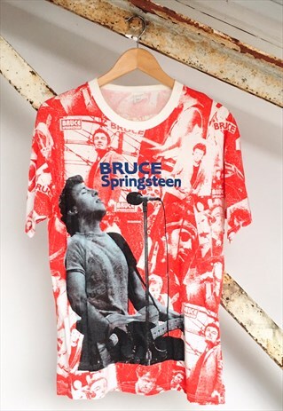 VINTAGE BRUCE SPRINGSTEEN ALL OVER PRINT T-SHIRT
