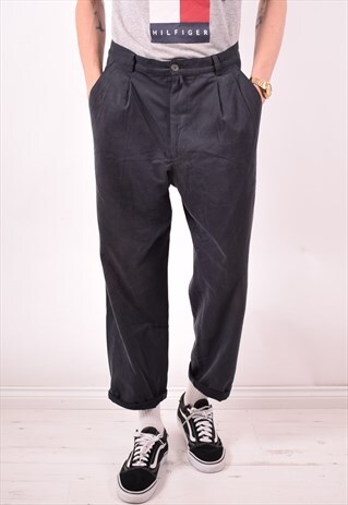 ICEBERG MENS VINTAGE TROUSERS W32 L28 NAVY BLUE 90S
