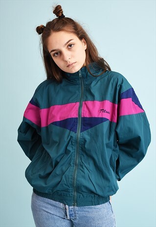 90'S RETRO ATHLEISURE SPORTS BOMBER JACKET