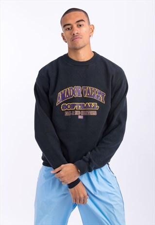 VINTAGE CHAMPION AMADOR VALLEY SWEATSHIRT BLACK