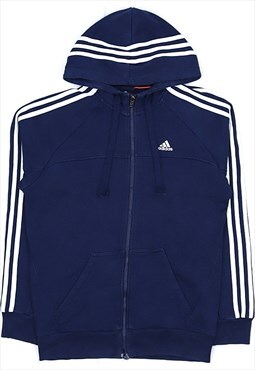 Vintage 90's Adidas Hoodie Spellout Zip Up
