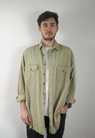 VINTAGE SAND COTTON SHIRT