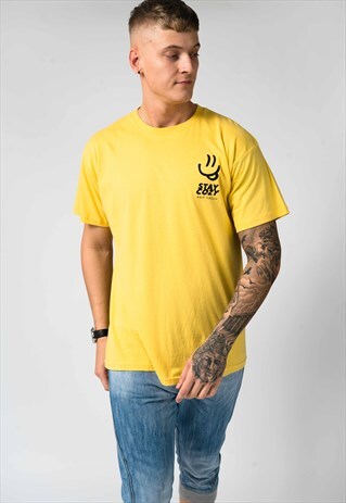 SUNSHINE YELLOW OVERSIZED SMILER T-SHIRT