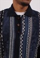 VINTAGE MEN'S ENGIE COOGI STYLE BUTTON UP CARDIGAN