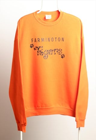 VINTAGE LEE CREWNECK SWEATSHIRT ORANGE