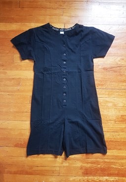 90s Vintage Minimalist Cotton Jumpsuit New Old One Piece