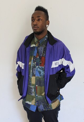 VINTAGE PURPLE PUMA SHELL JACKET SMALL
