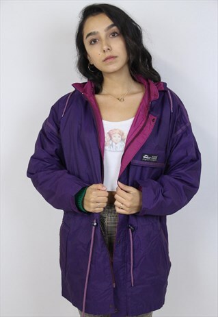 VINTAGE 90'S AQUA GUARD PURPLE JACKET