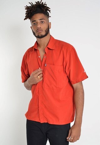 VINTAGE ADIDAS SHORT SLEEVE SHIRT RED