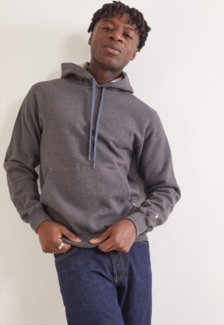 VINTAGE CHAMPION HOODIE DARK GREY