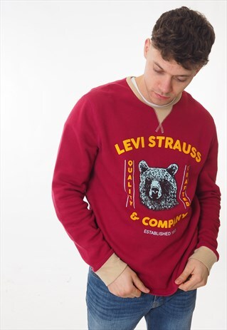 VINTAGE LEVI'S SWEATSHIRT RED