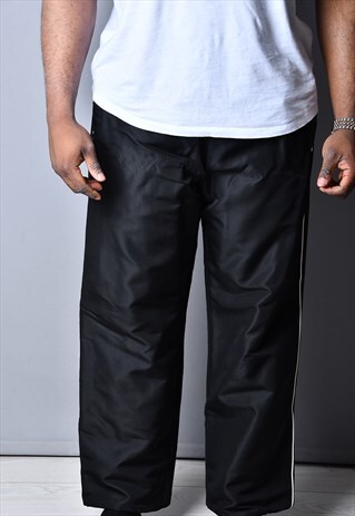 BLACK NIKE TRACKSUIT BOTTOMS TB222