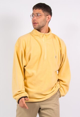 NAUTICA 1/4 ZIP YELLOW FLEECE