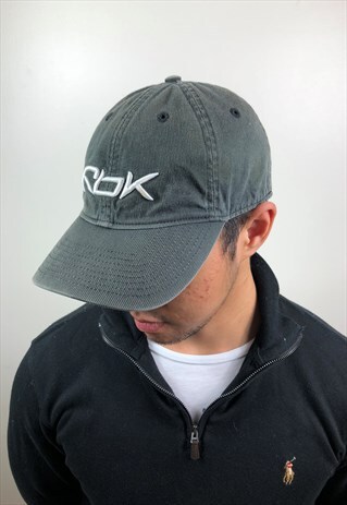 VINTAGE GREY REEBOK CAP