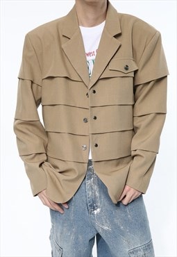 Men's Designed layered patchwork blazer SS24 Vol.1