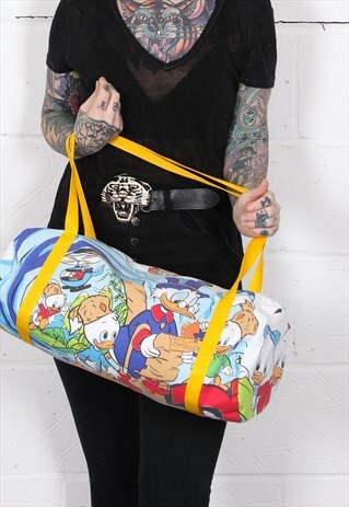 HANDMADE DISNEY DUCKTAILS DUFFLE GYM BAG