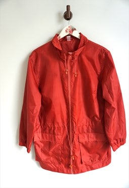 Vintage Raincoat Parka Windbreaker Jacket Rain Coat Track