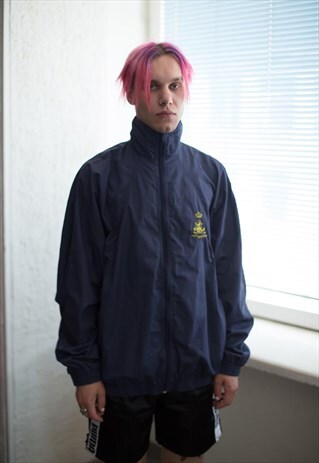 VINTAGE 90'S NAVY HIGH COLLAR SPORT JACKET