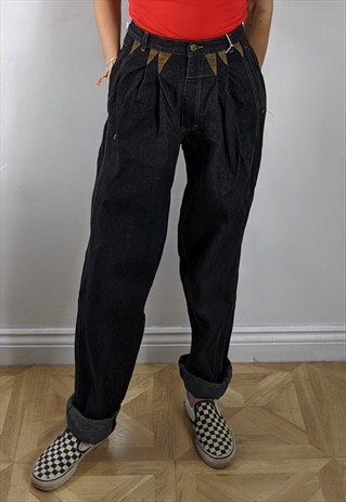 VINTAGE BLACK BOXY JEANS