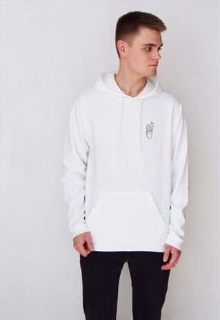WHITE CACTUS (GREEN) HOODIE