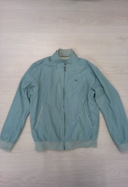 90s Vintage Lacoste Bomber Jacket Light Blue