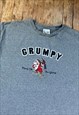 WALT DISNEY GREY EMBROIDERY T - SHIRT  