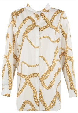Chain print shirt in whote